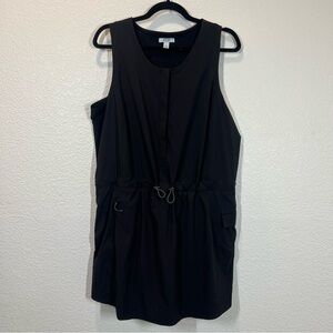 FLX active black skort romper sleeveless